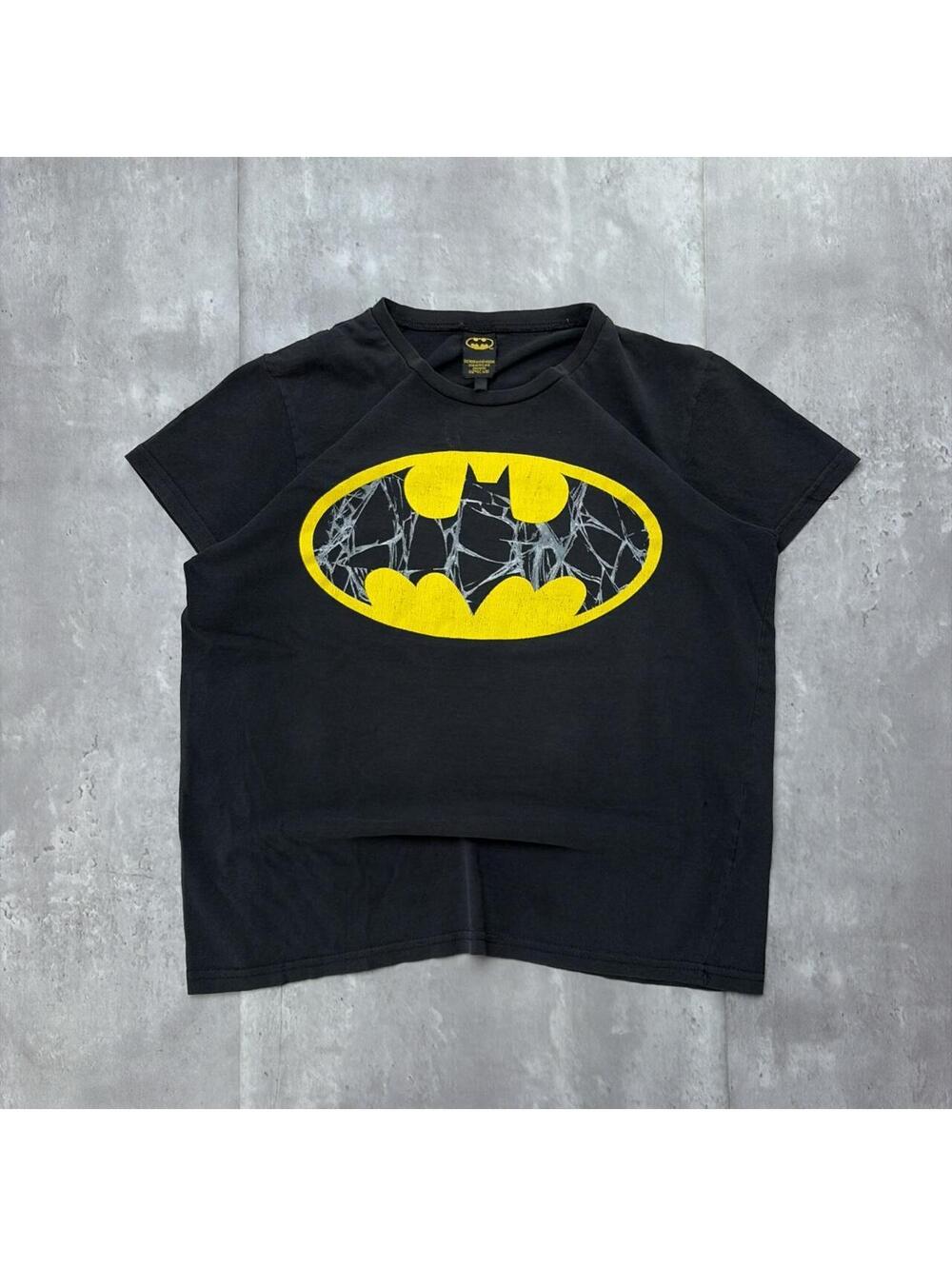 Y2K Black Batman Grunge Skater T-Shirt